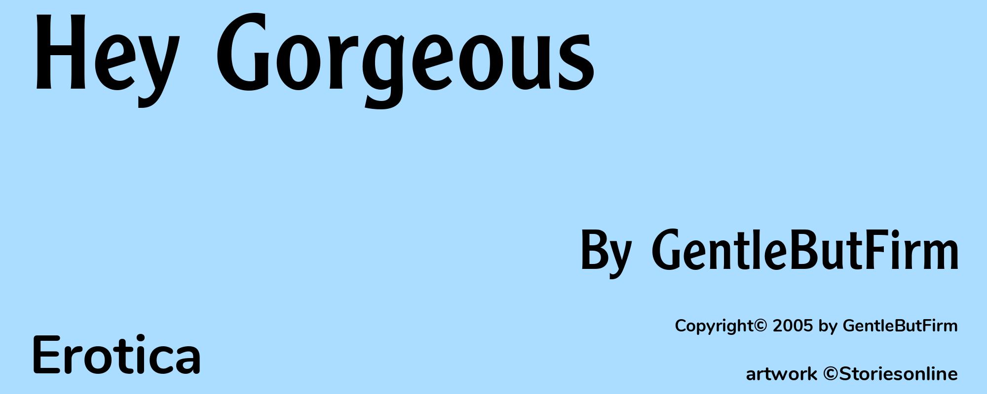 Hey Gorgeous - Cover