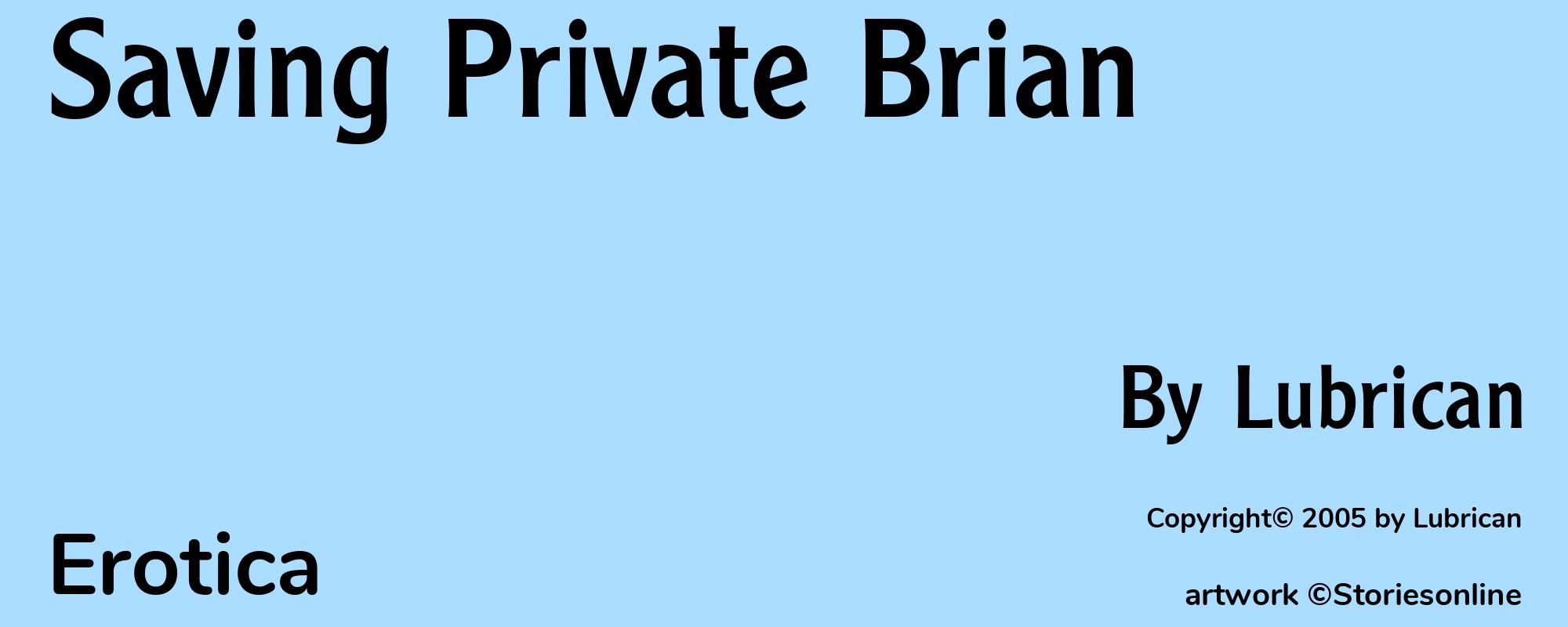 Saving Private Brian - Cover