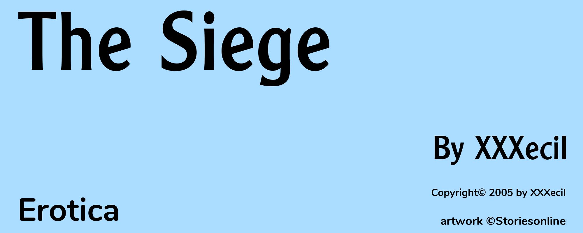 The Siege - Cover
