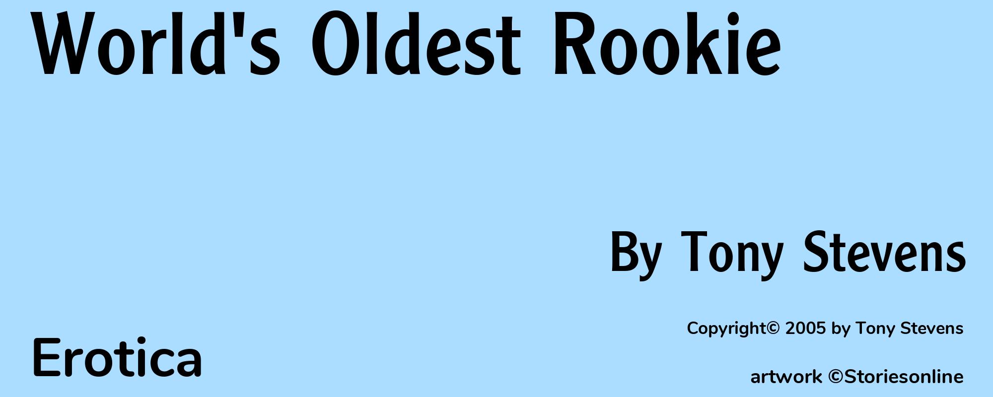 World's Oldest Rookie - Cover