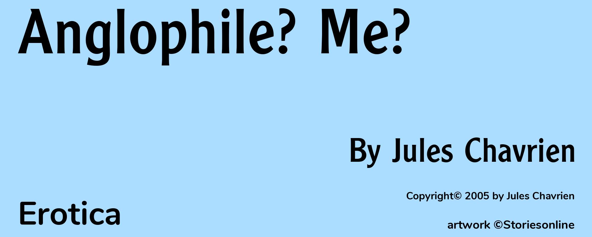 Anglophile? Me? - Cover