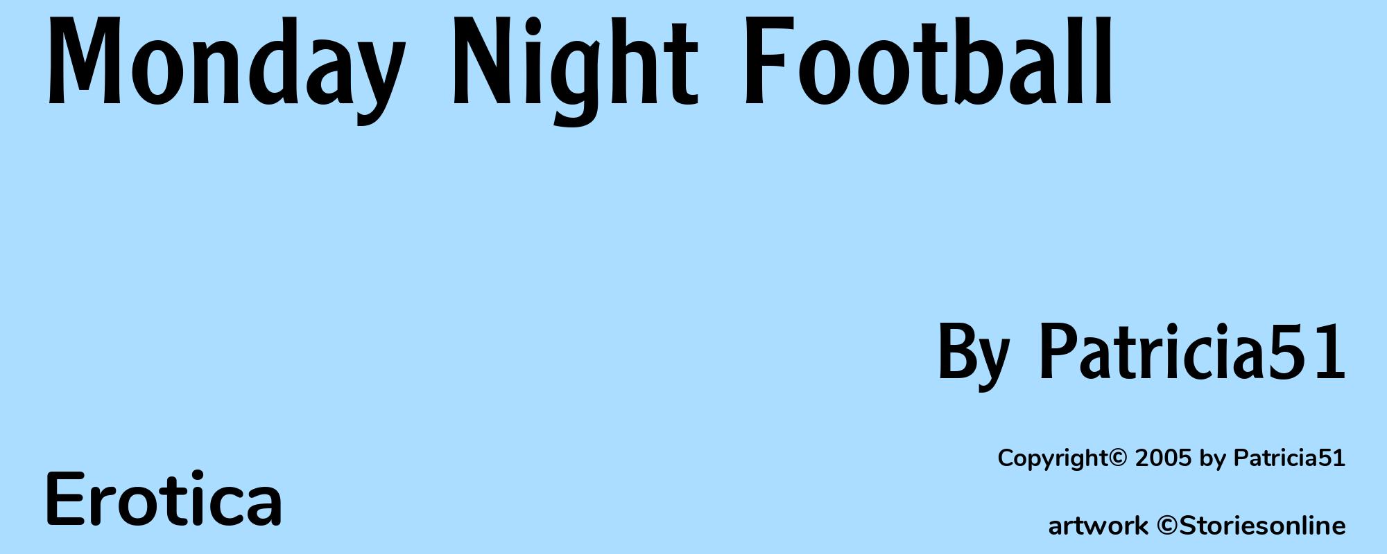 Monday Night Football - Cover