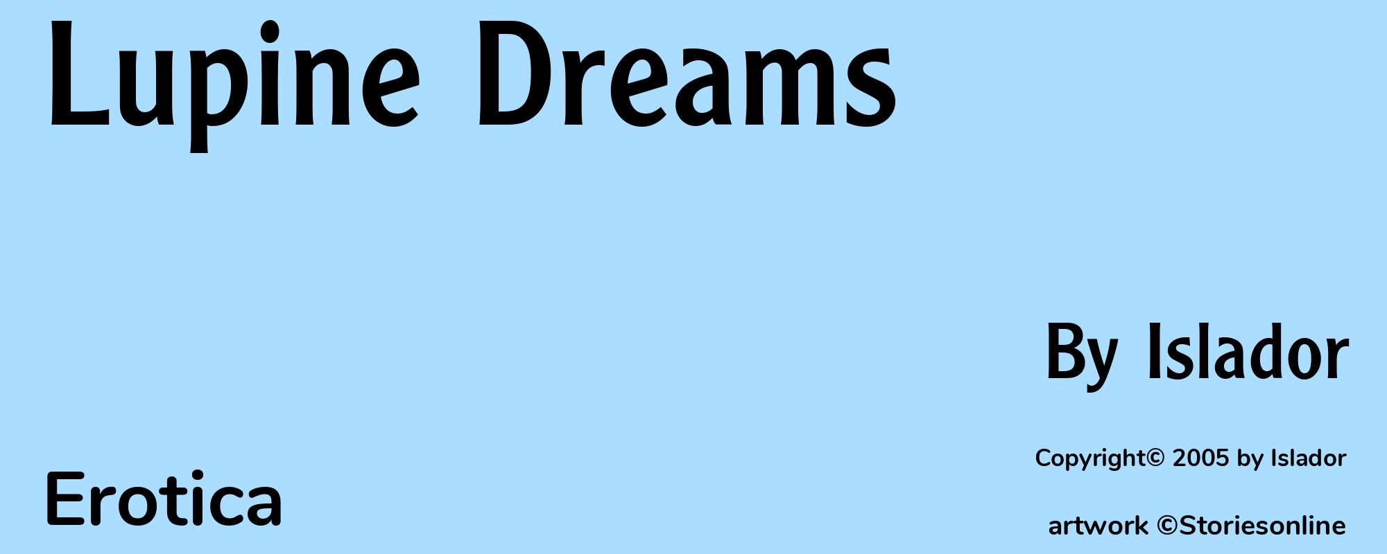 Lupine Dreams - Cover