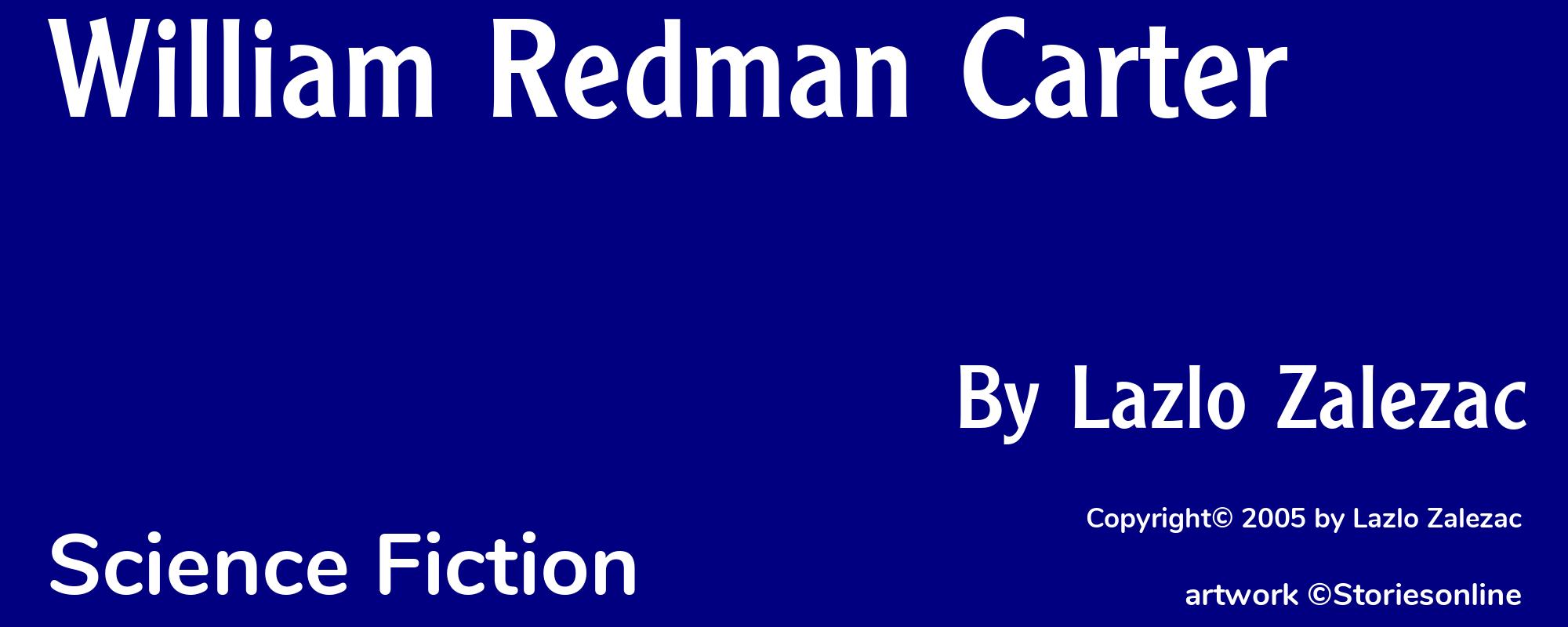William Redman Carter - Cover