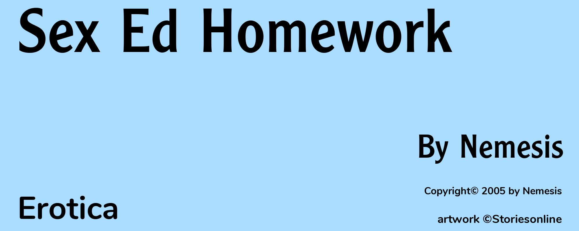 Sex Ed Homework - Cover