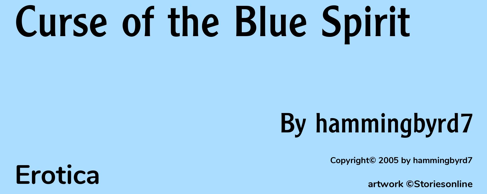 Curse of the Blue Spirit - Cover