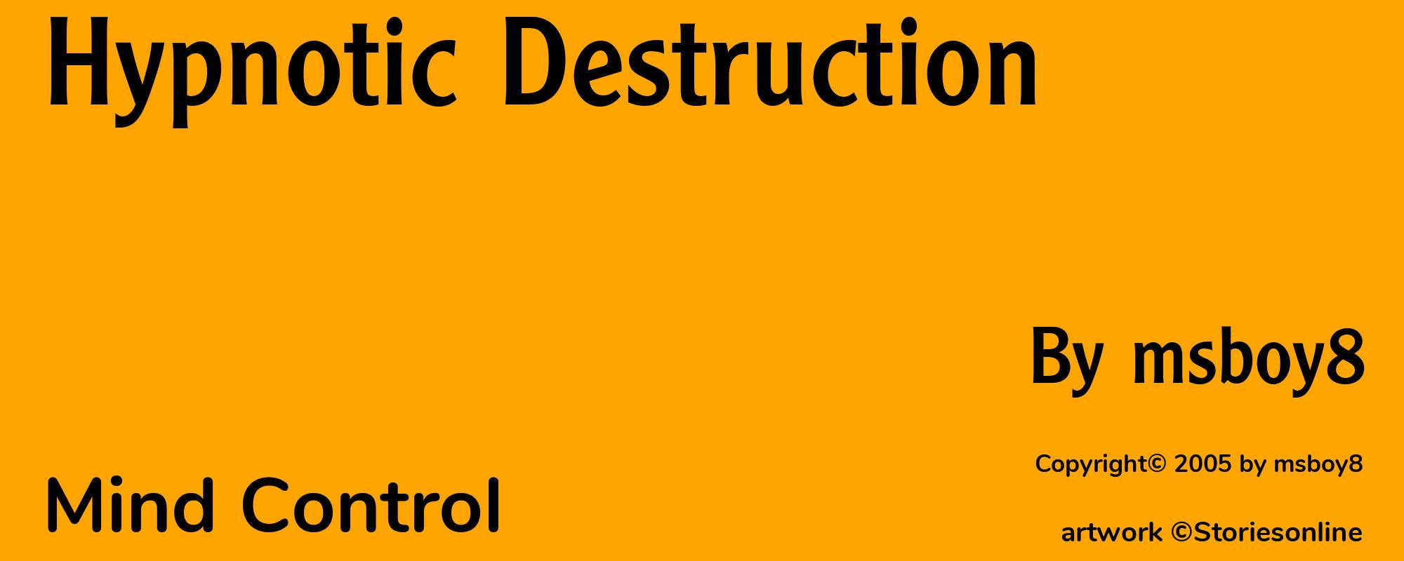 Hypnotic Destruction - Cover