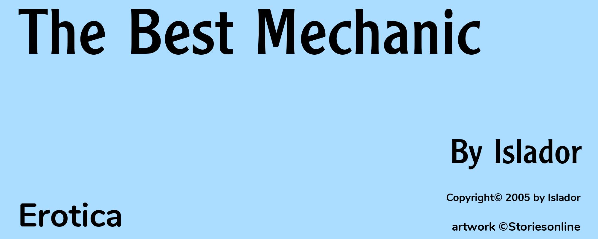 The Best Mechanic - Cover