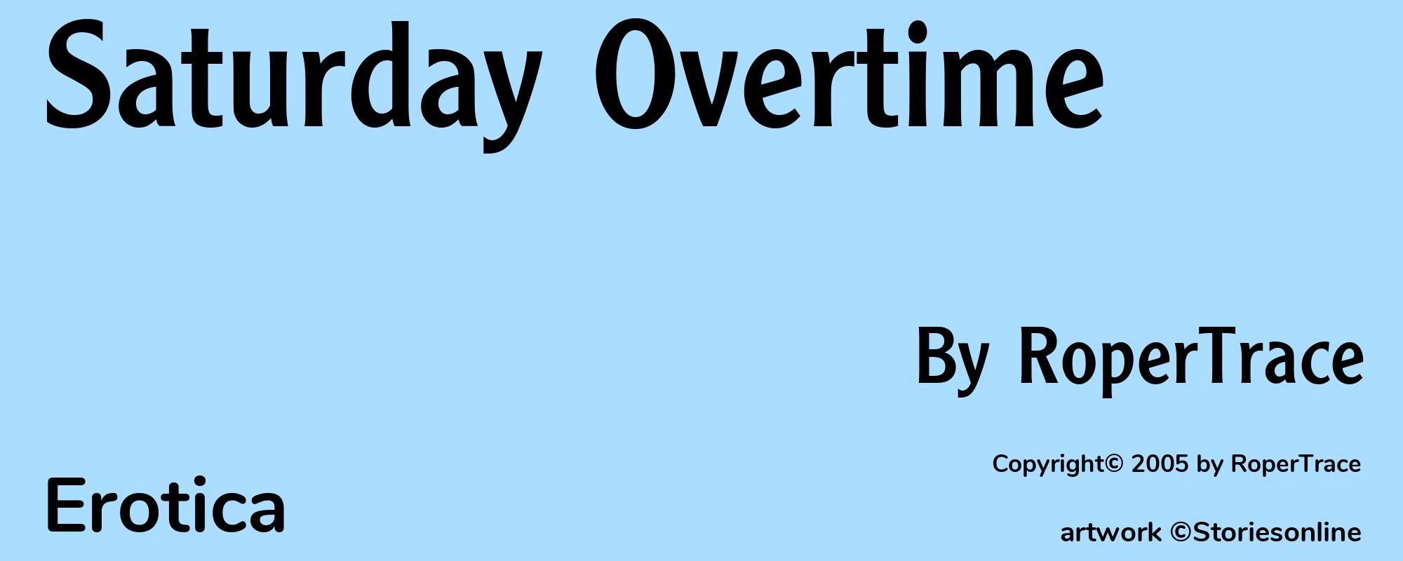 Saturday Overtime - Cover