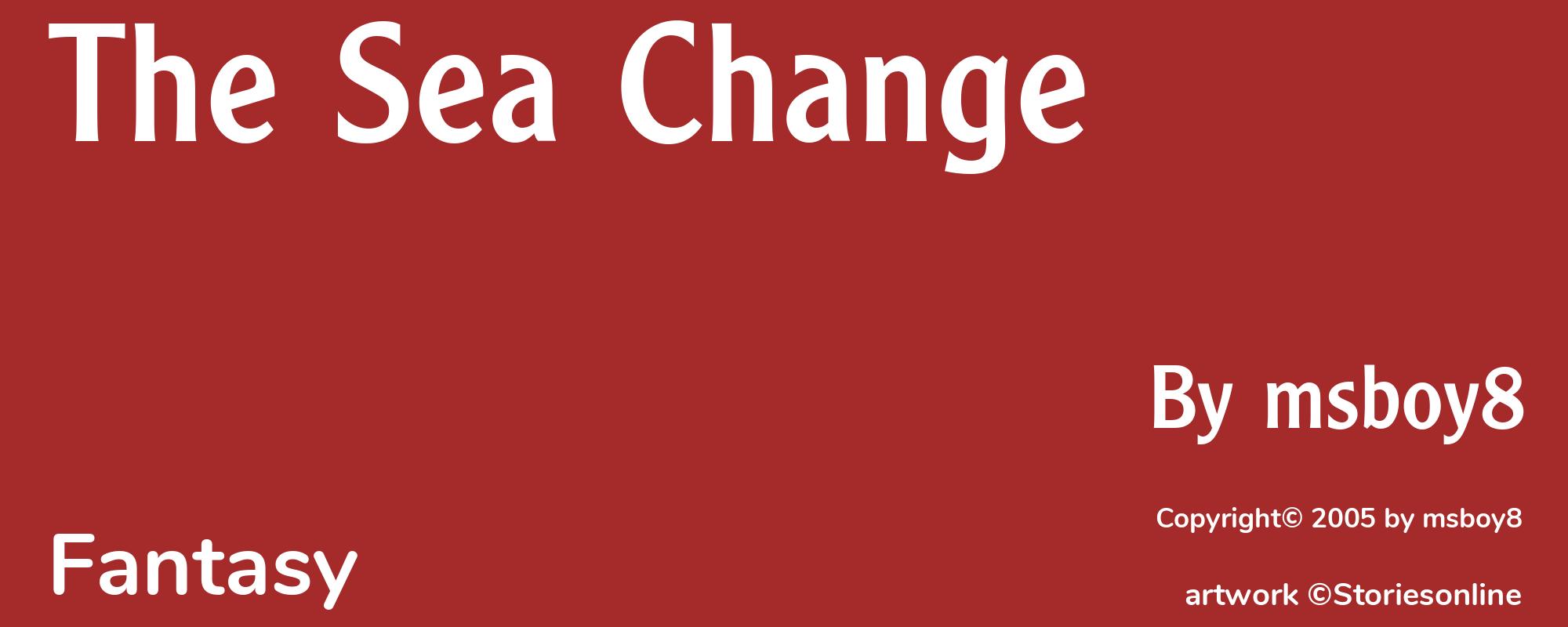 The Sea Change - Cover