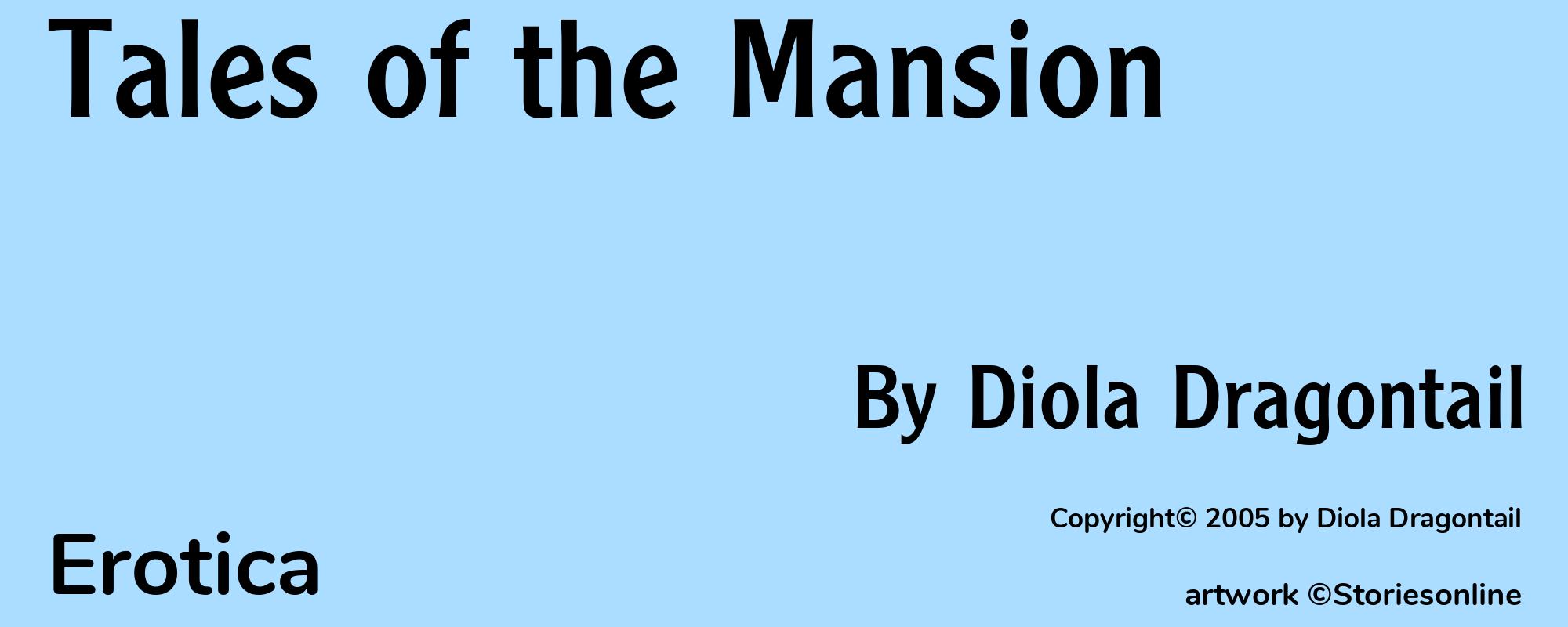 Tales of the Mansion - Cover