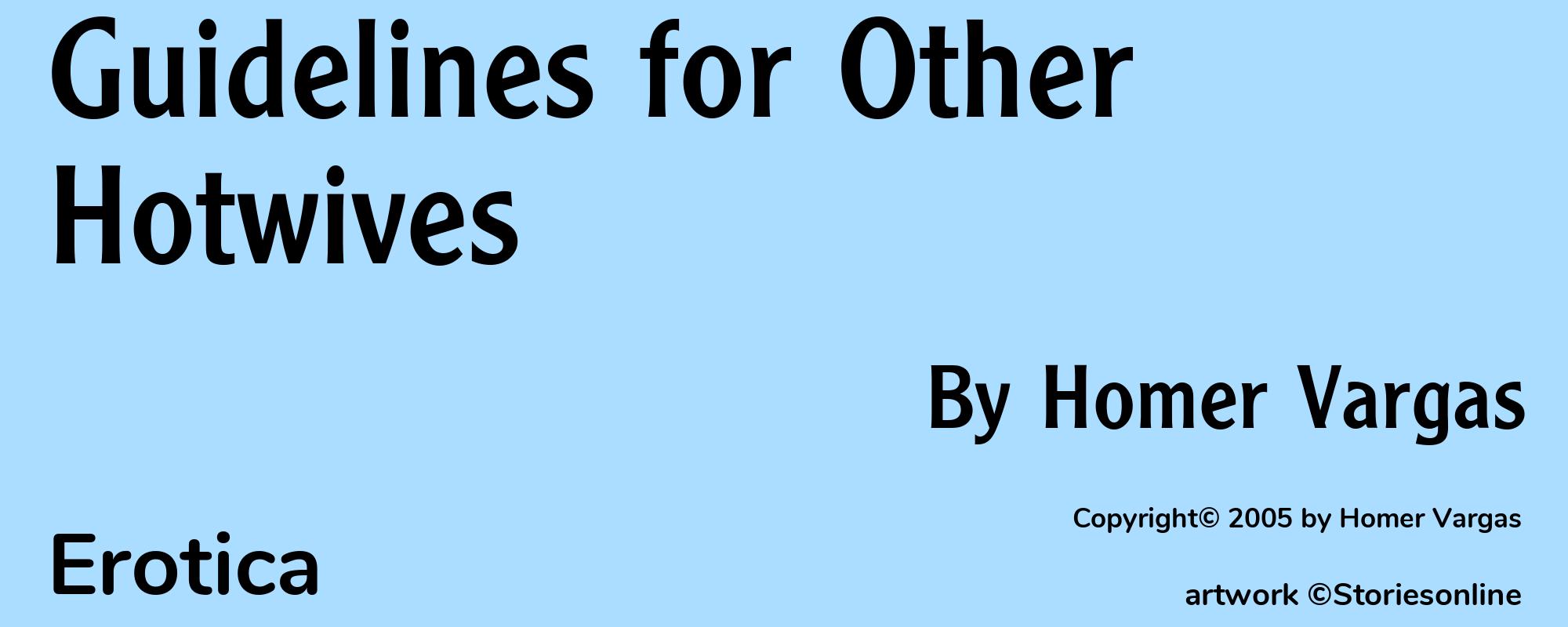 Guidelines for Other Hotwives - Cover