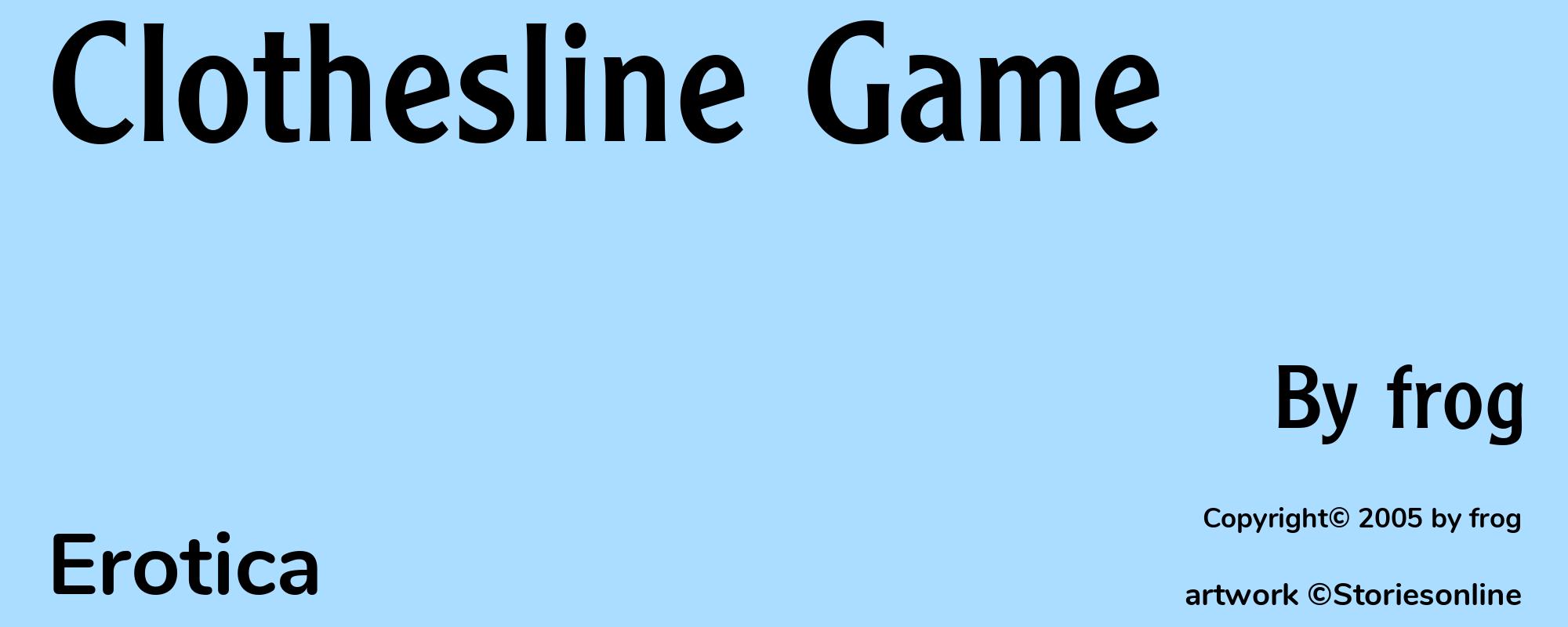 Clothesline Game - Cover
