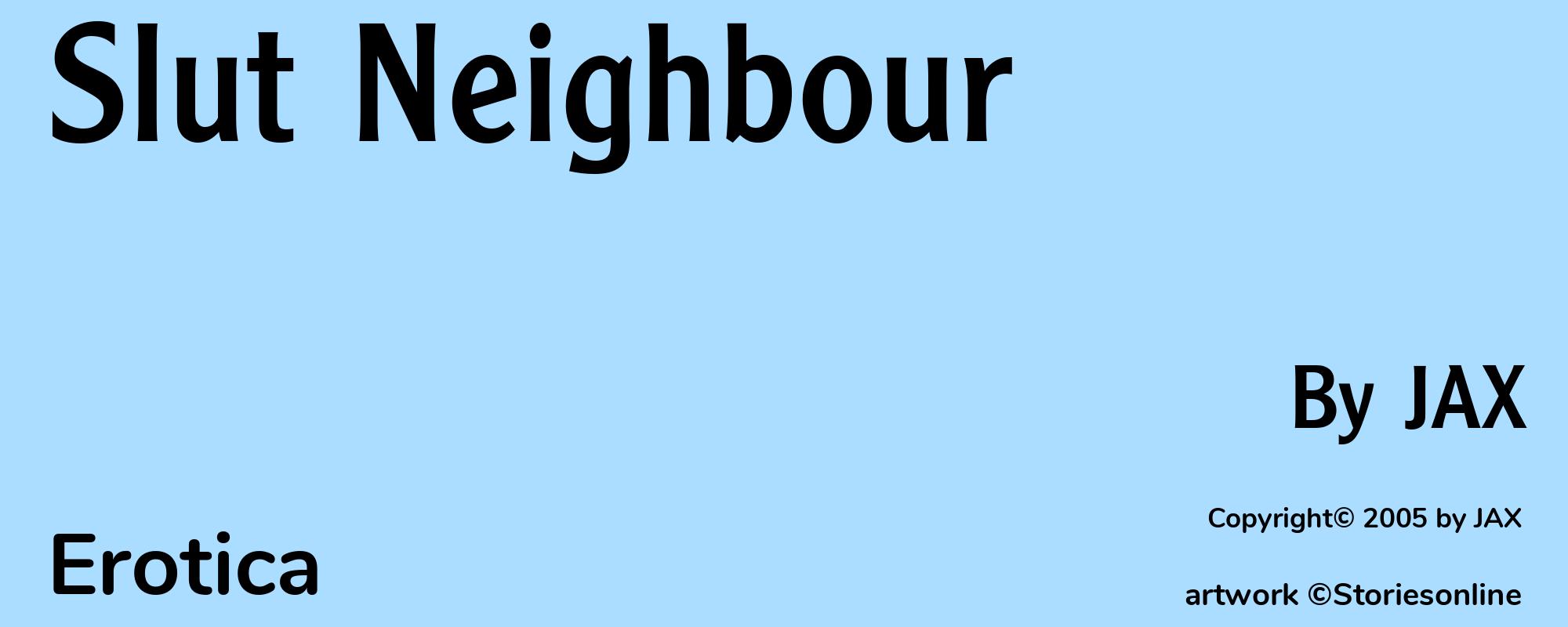 Slut Neighbour - Cover
