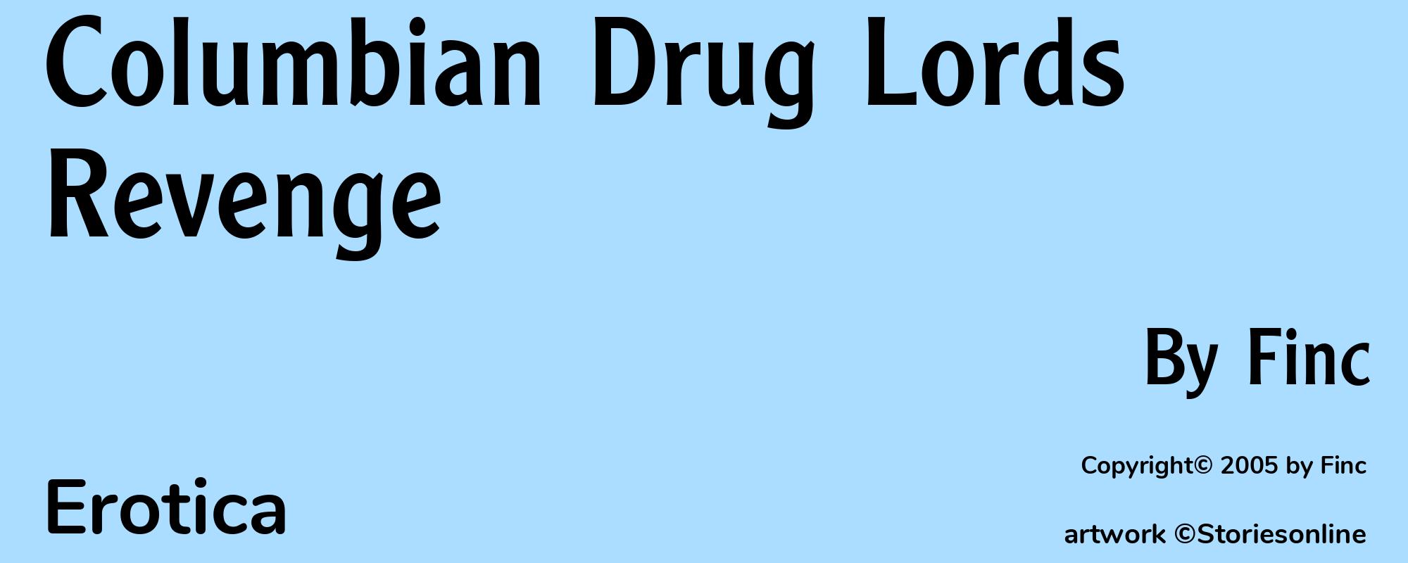 Columbian Drug Lords Revenge - Cover