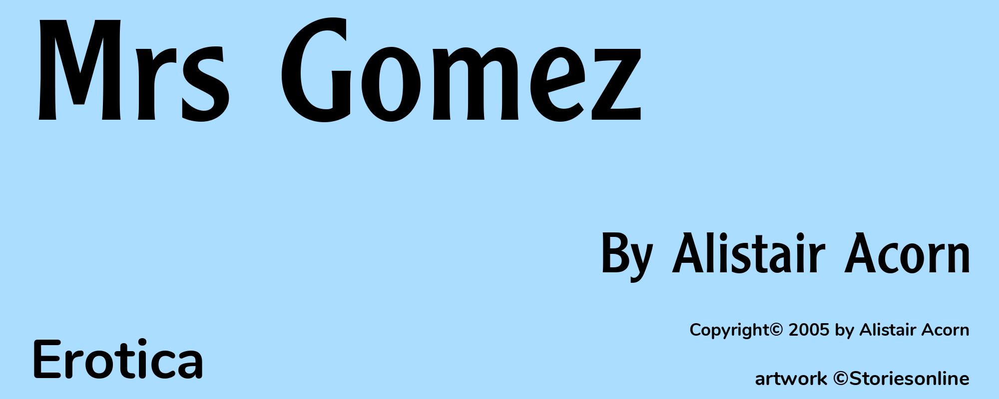 Mrs Gomez - Cover