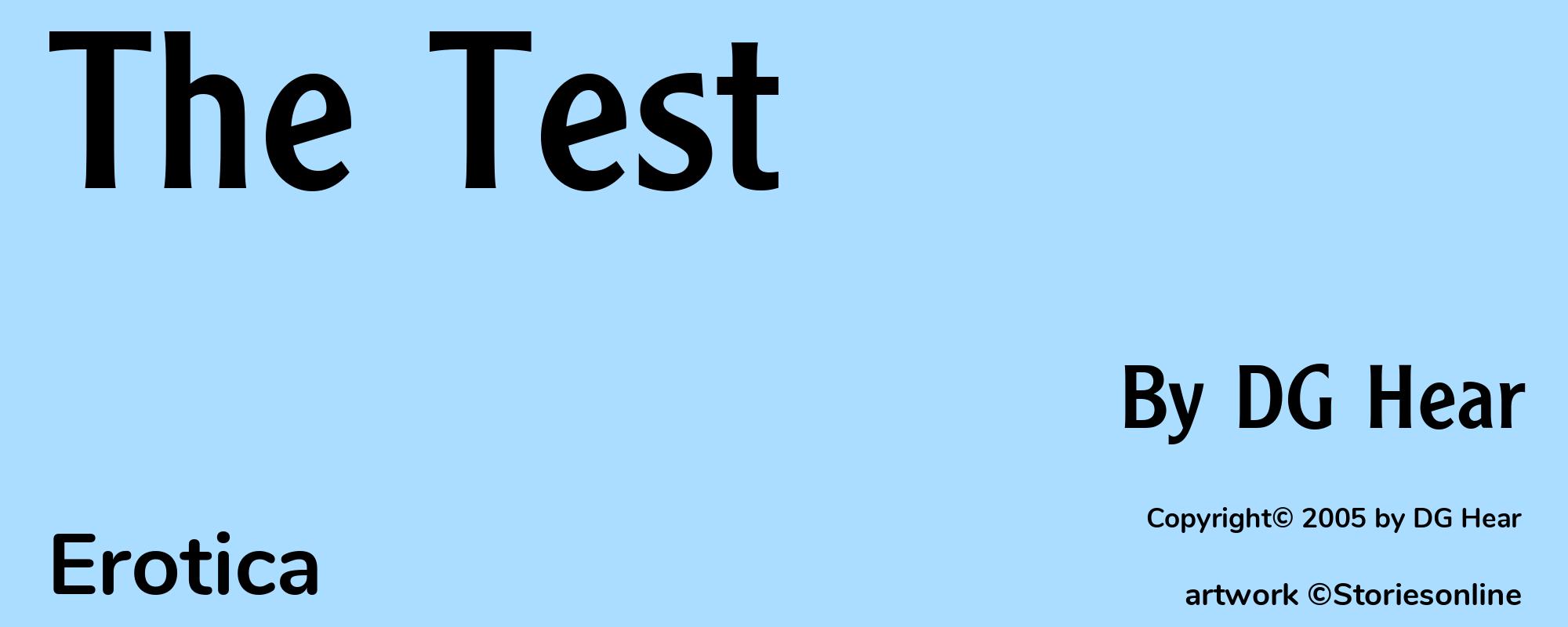 The Test - Cover