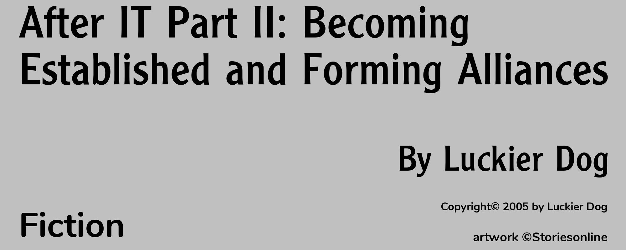 After IT Part II: Becoming Established and Forming Alliances - Cover