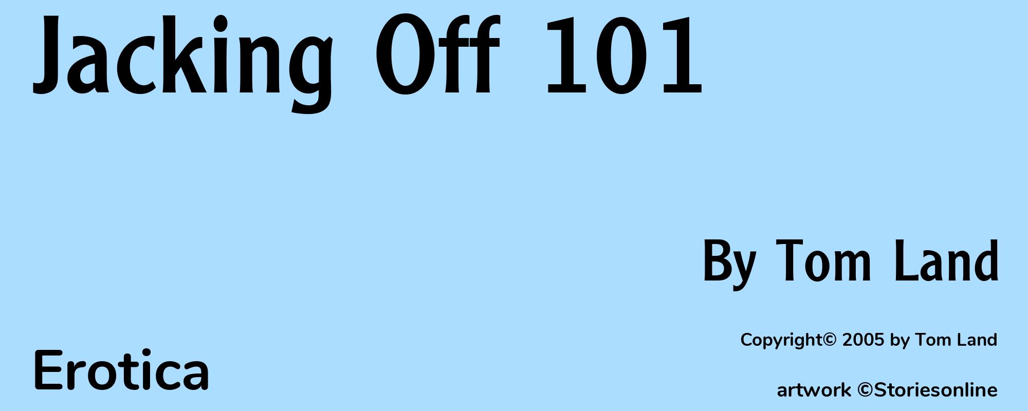 Jacking Off 101 - Cover