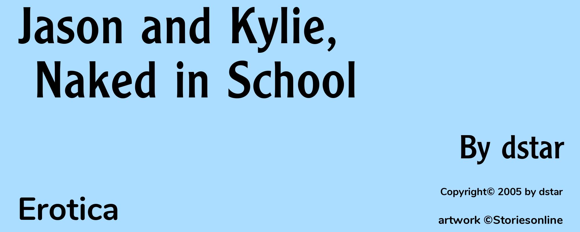 Jason and Kylie, Naked in School - Cover