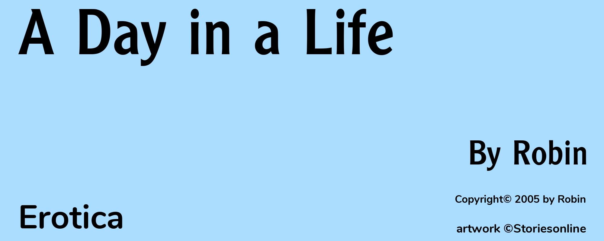 A Day in a Life - Cover
