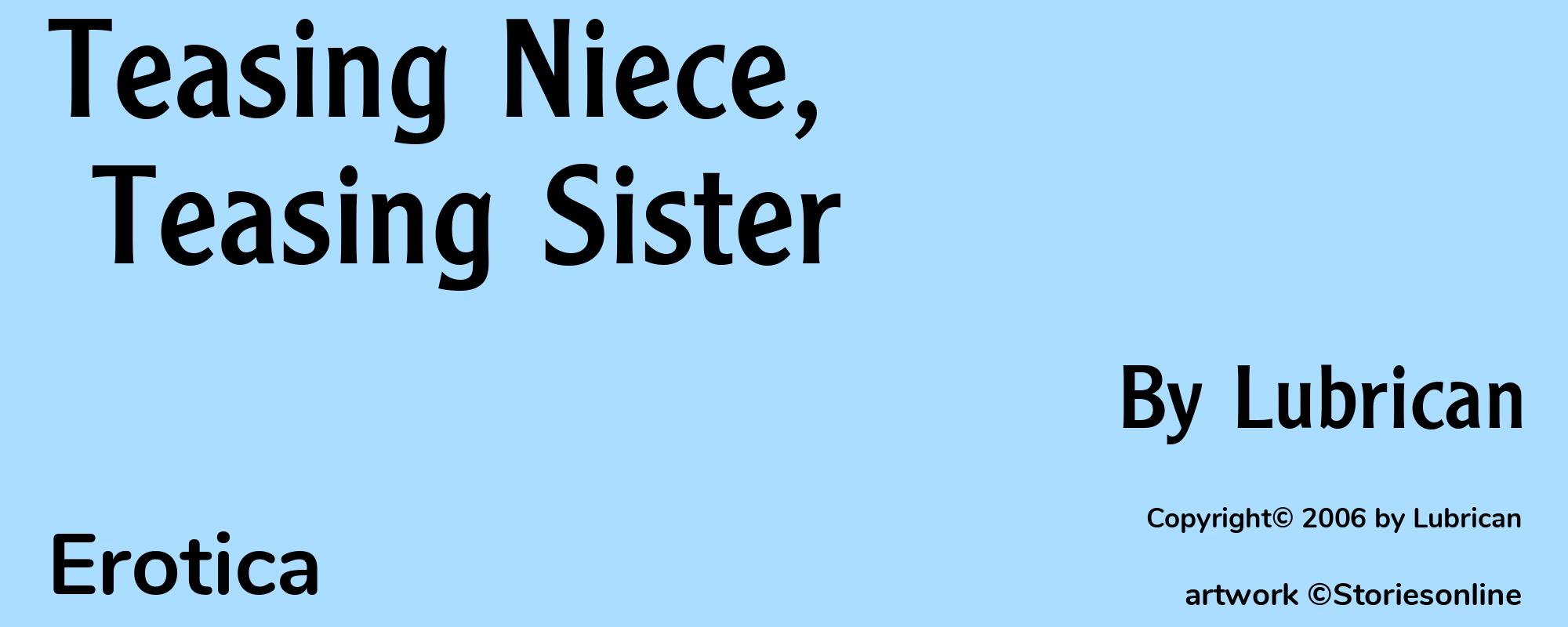 Teasing Niece, Teasing Sister - Cover