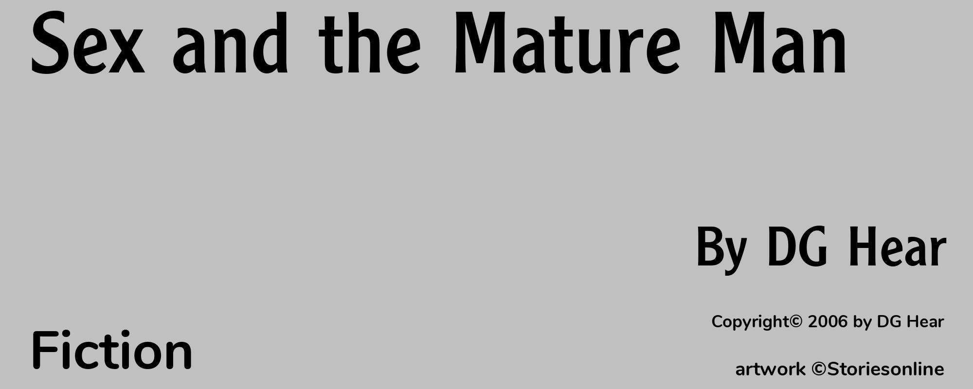 Sex and the Mature Man - Cover