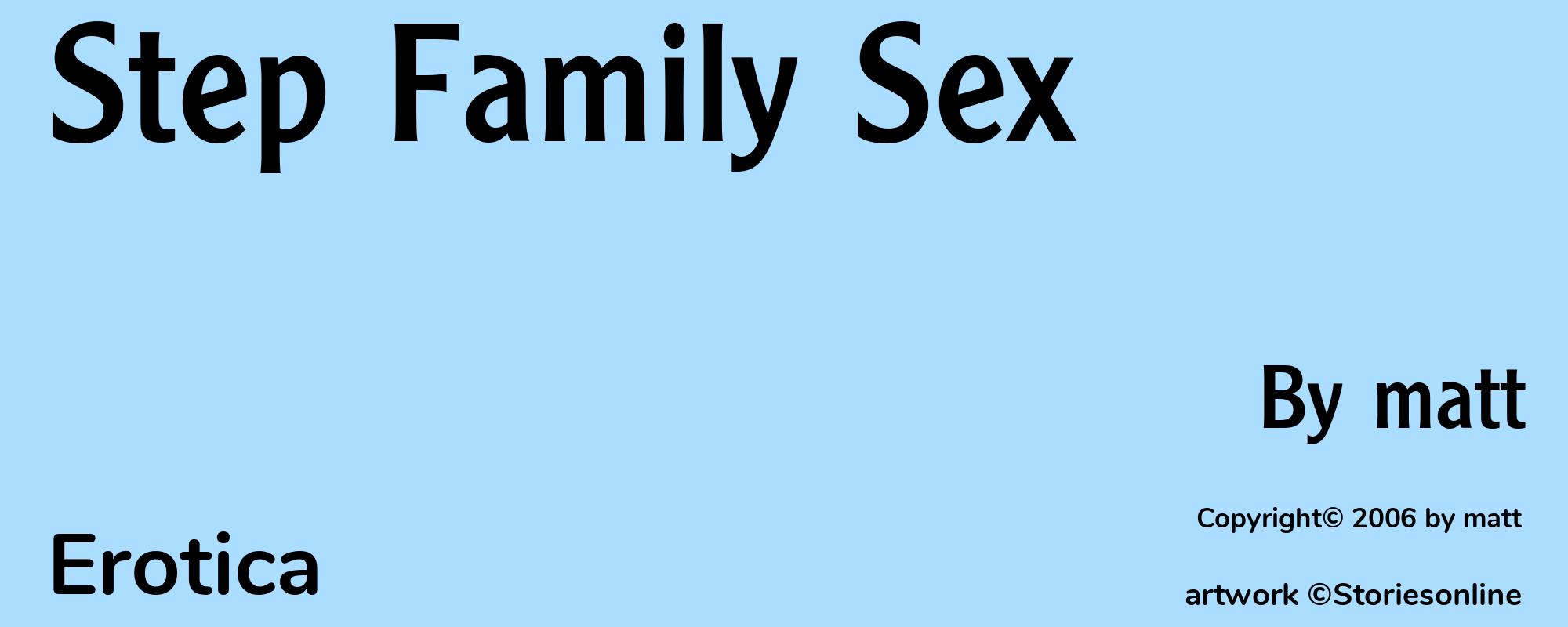 Step Family Sex - Cover