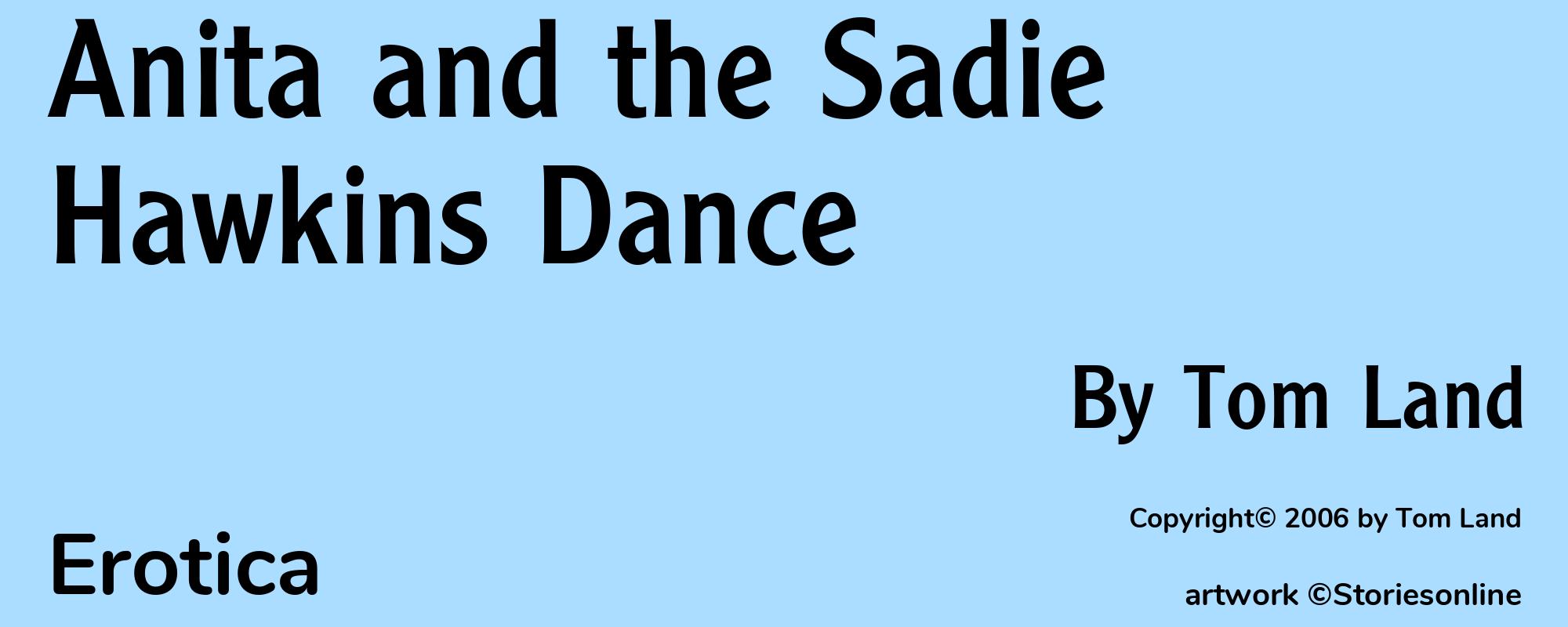 Anita and the Sadie Hawkins Dance - Cover