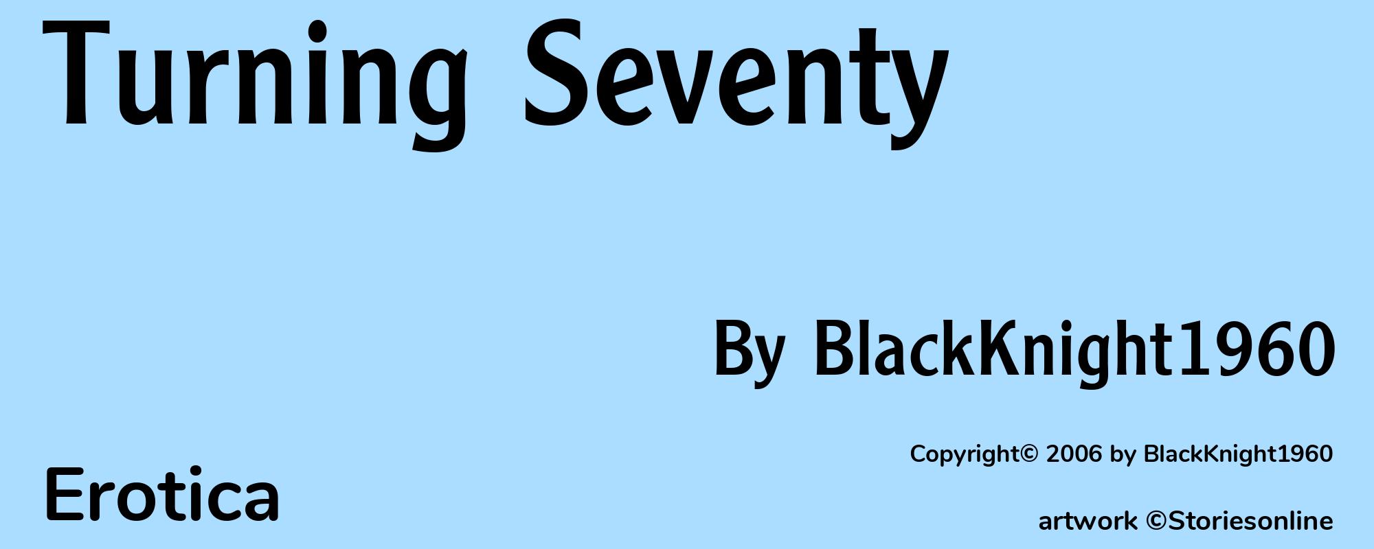 Turning Seventy - Cover