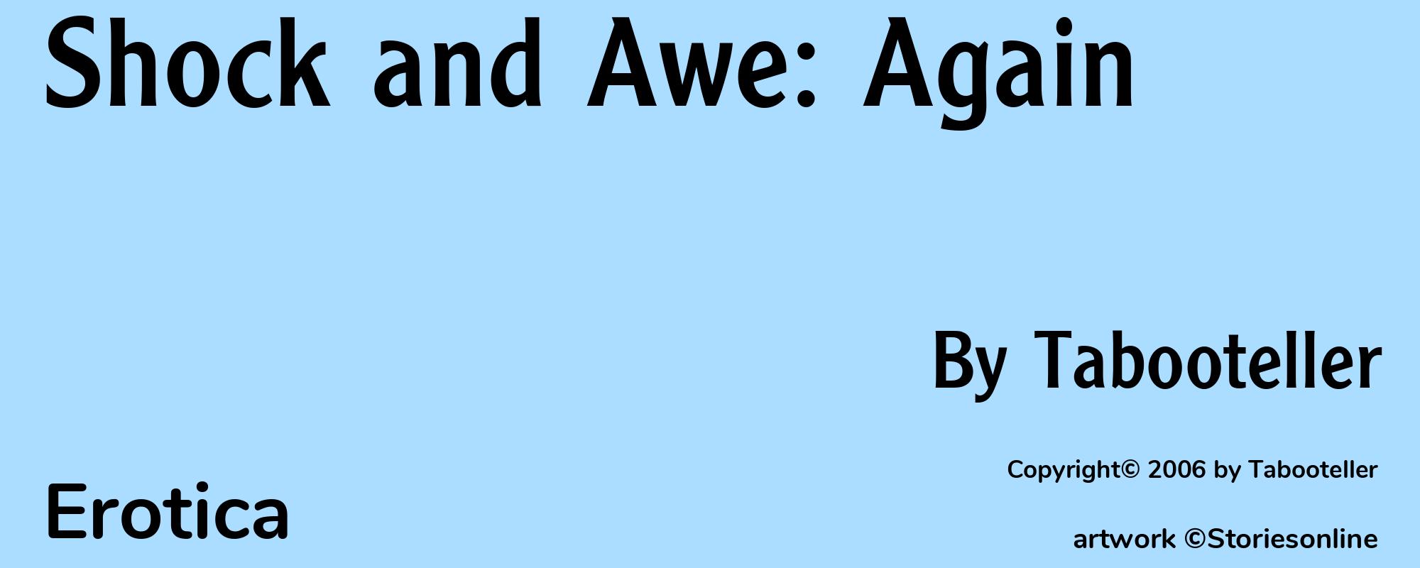 Shock and Awe: Again - Cover