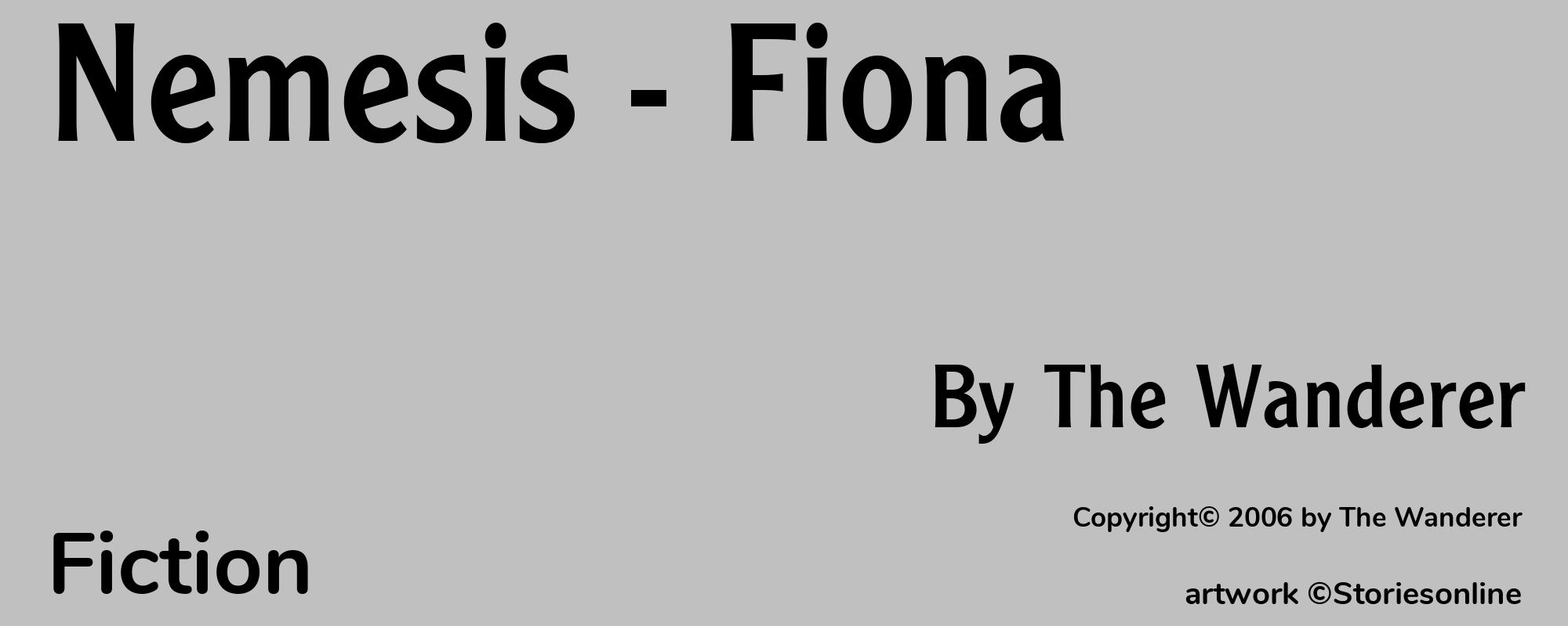 Nemesis - Fiona - Cover