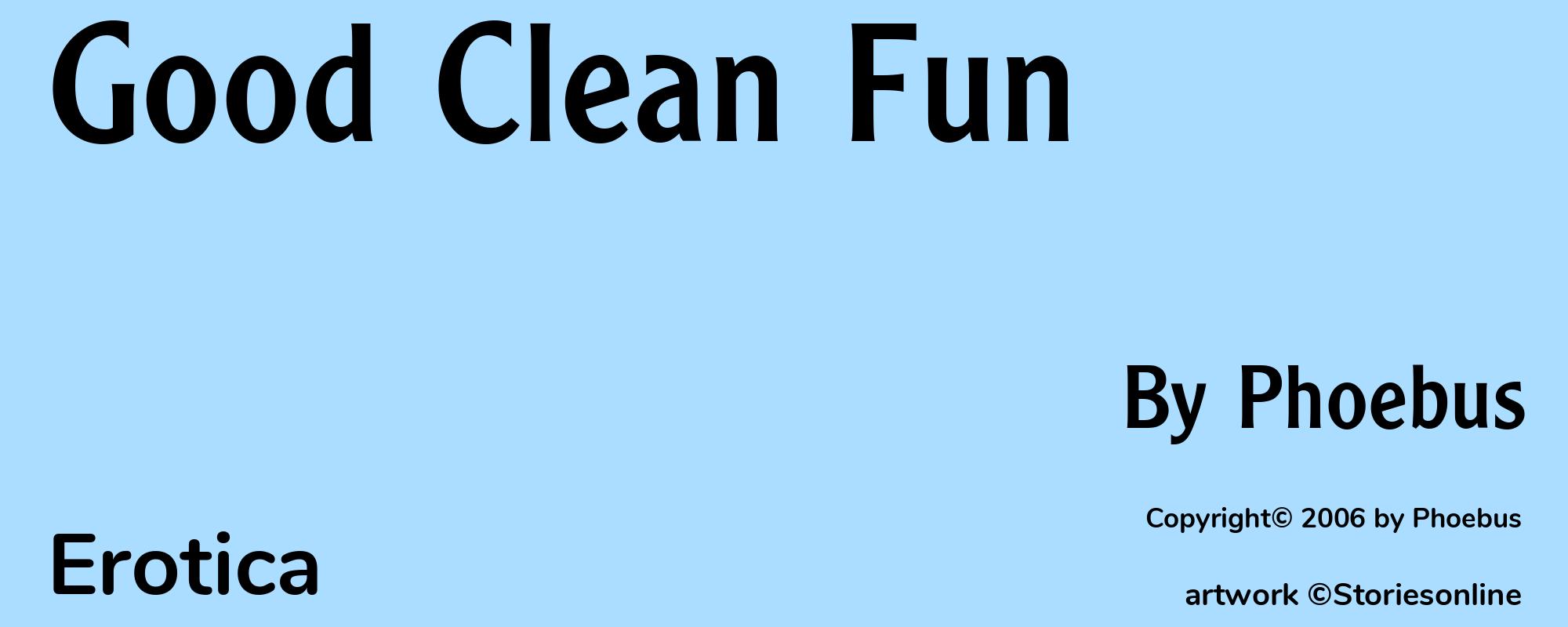 Good Clean Fun - Cover