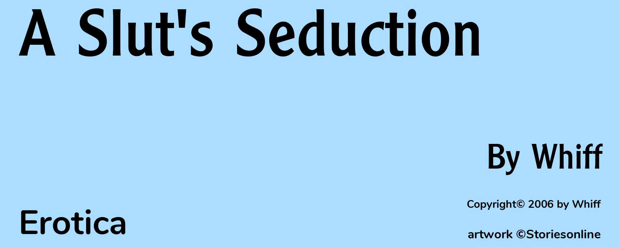 A Slut's Seduction - Cover