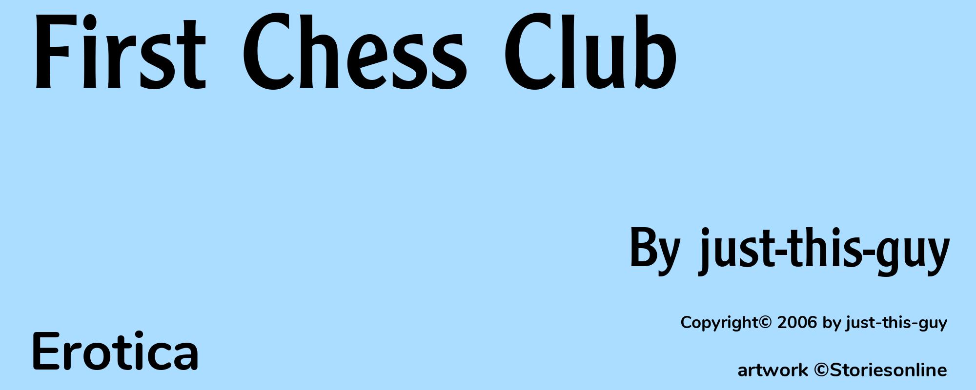 First Chess Club - Cover