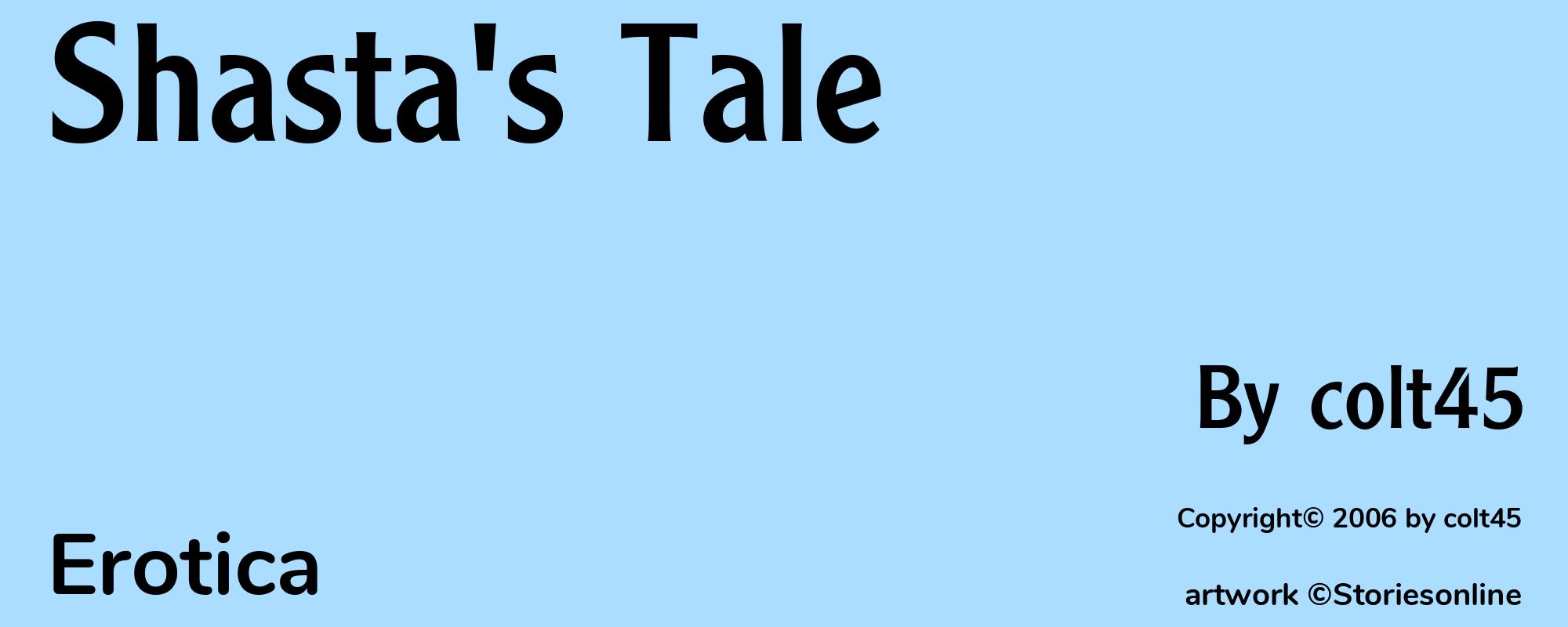 Shasta's Tale - Cover