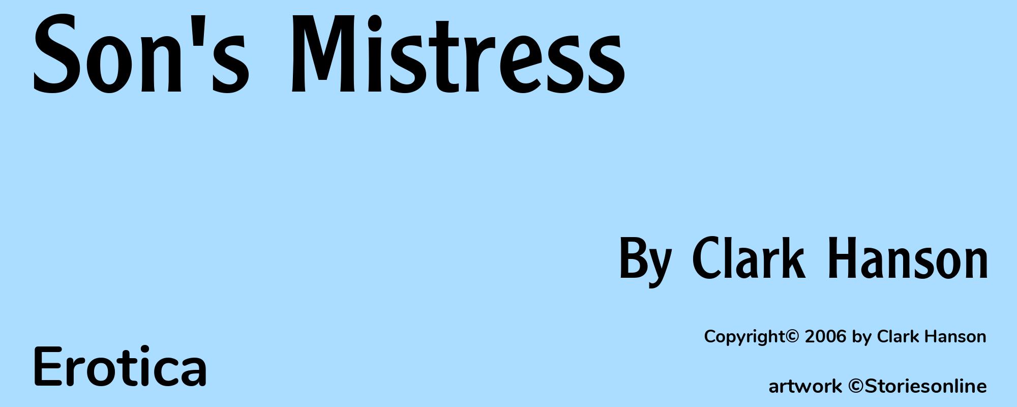 Son's Mistress - Cover