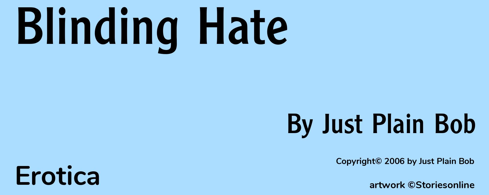 Blinding Hate - Cover