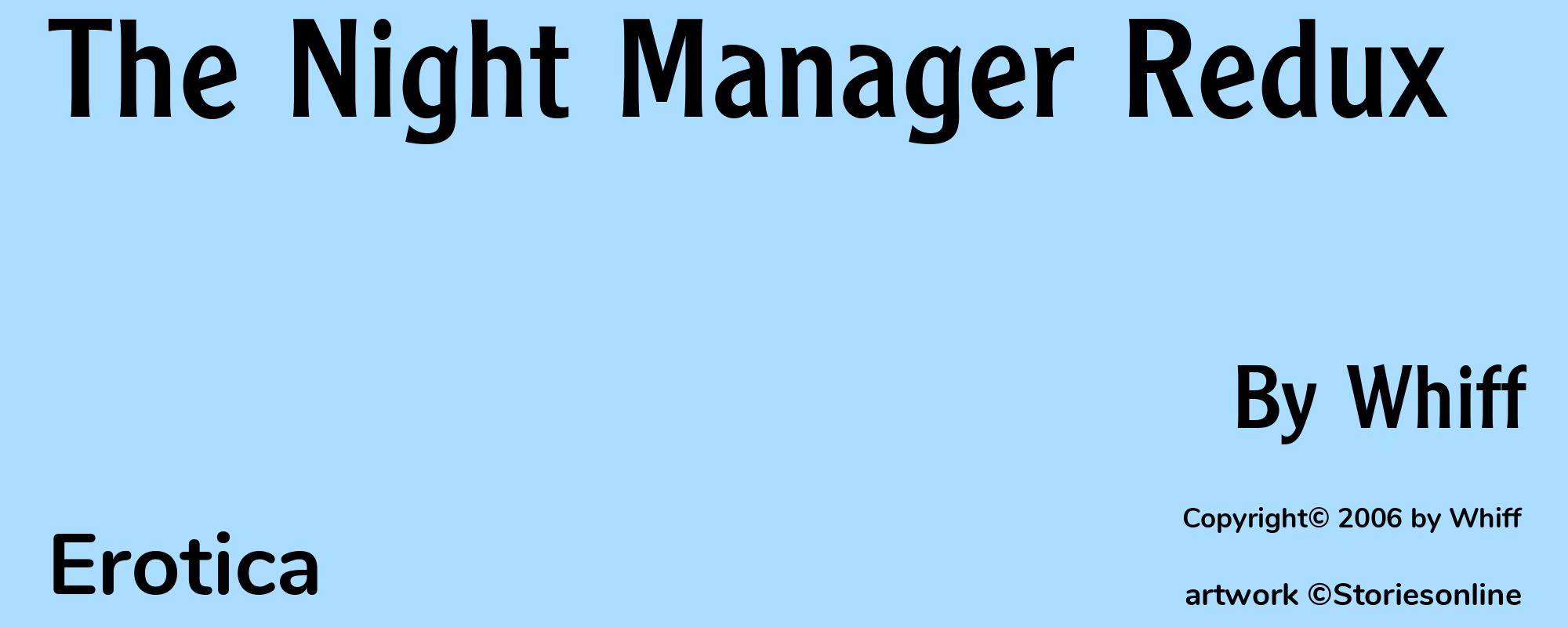 The Night Manager Redux - Cover