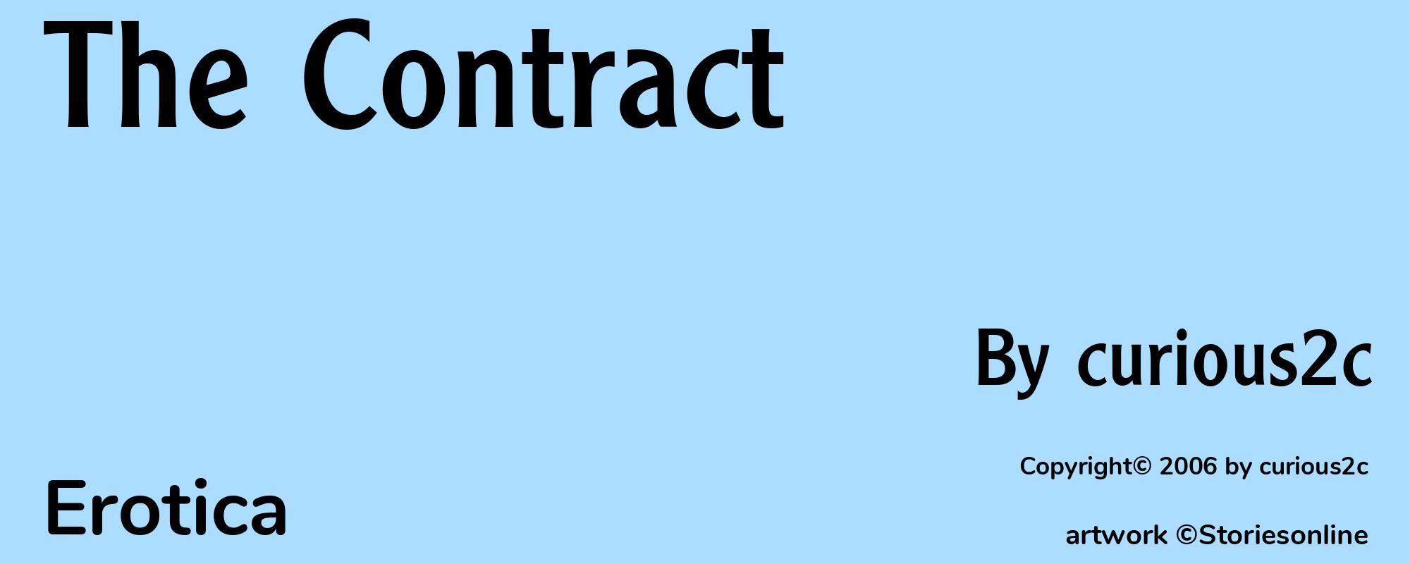 The Contract - Cover