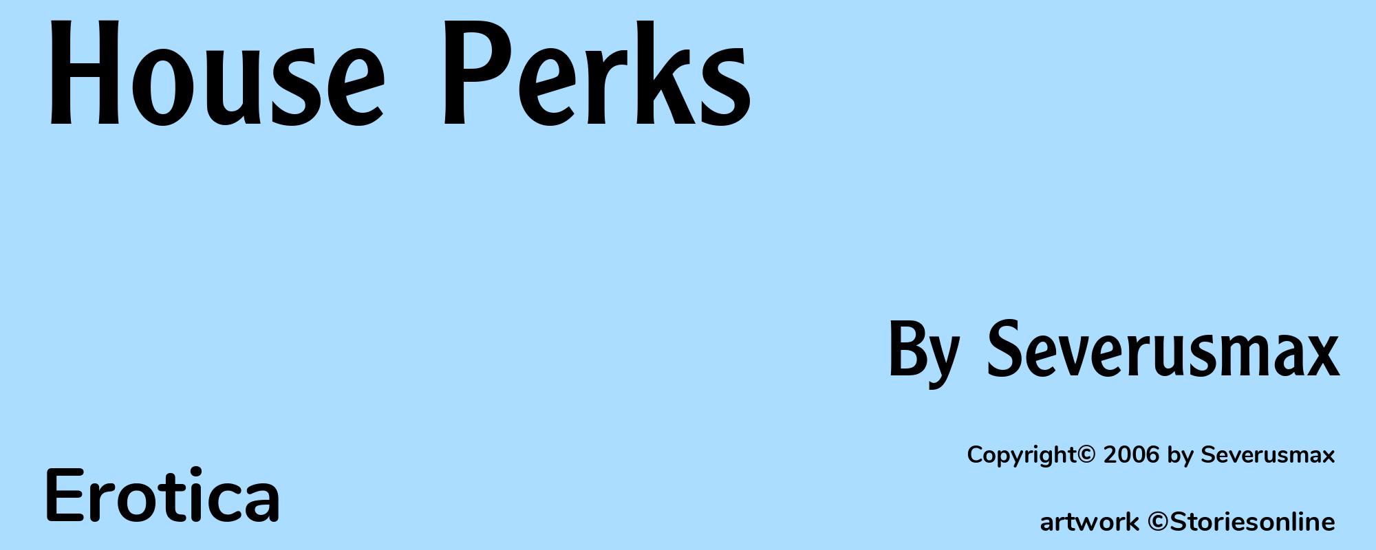 House Perks - Cover