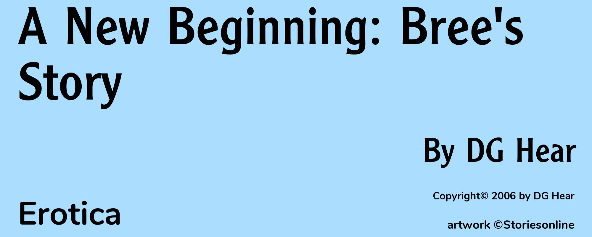 A New Beginning: Bree's Story - Cover