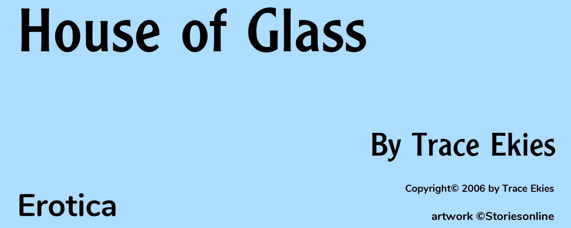 House of Glass - Cover