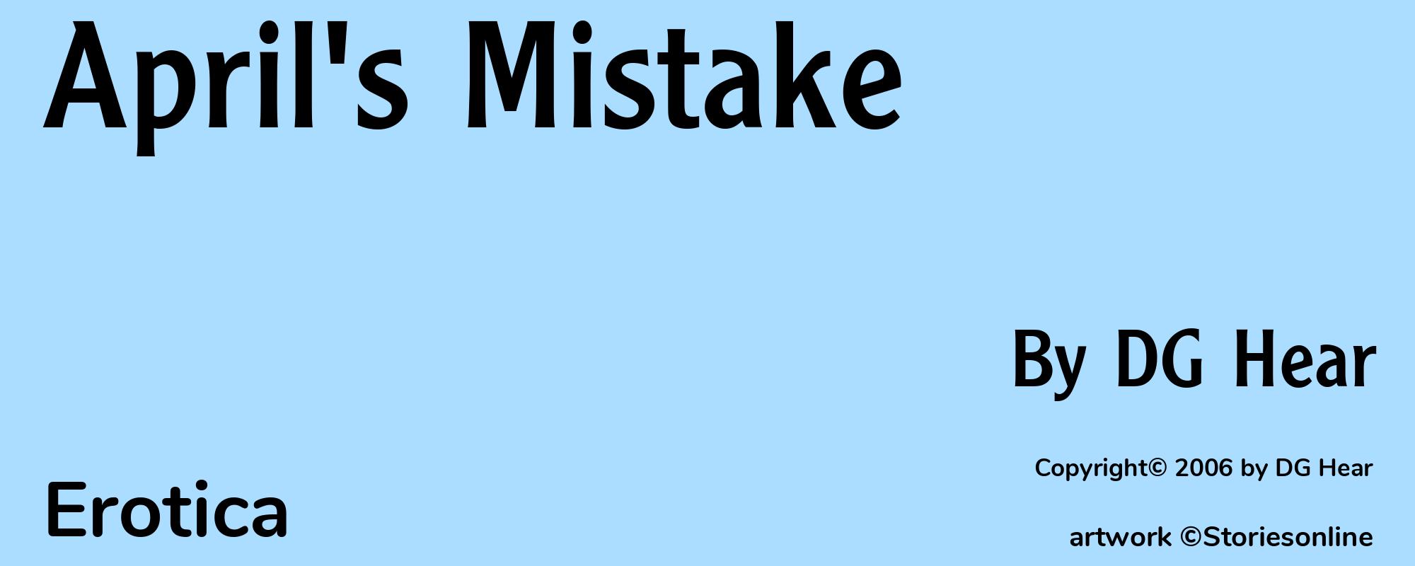April's Mistake - Cover