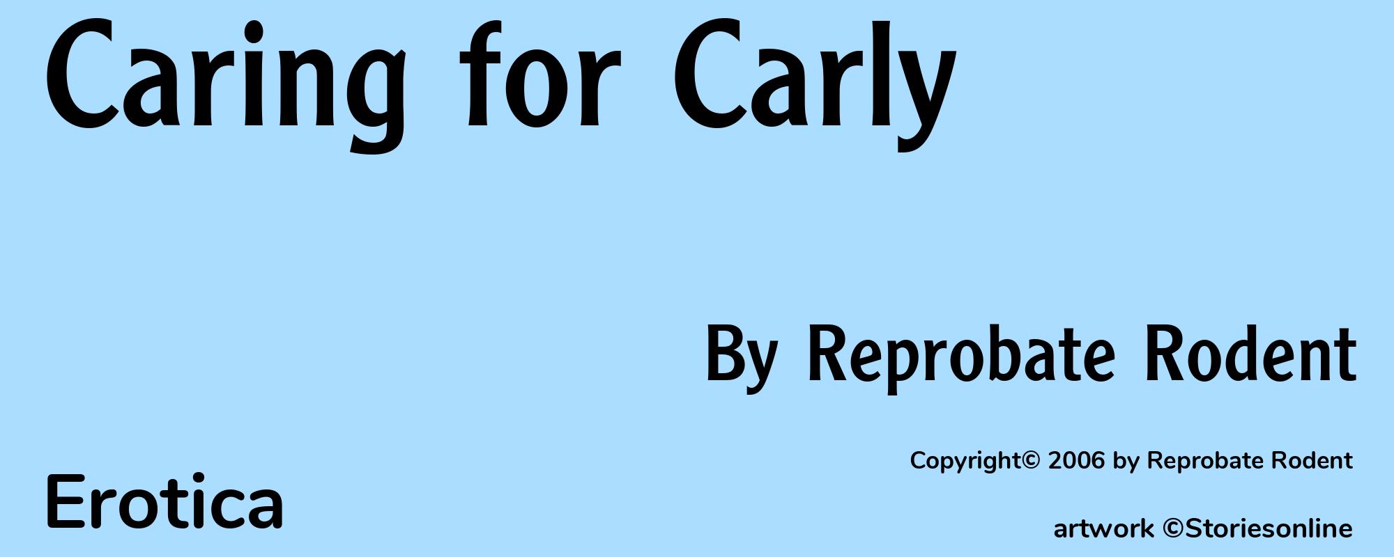 Caring for Carly - Cover