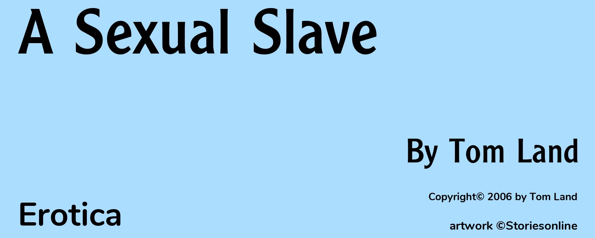 A Sexual Slave - Cover