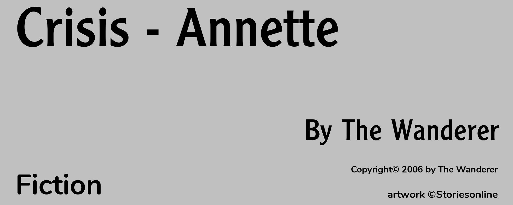 Crisis - Annette - Cover