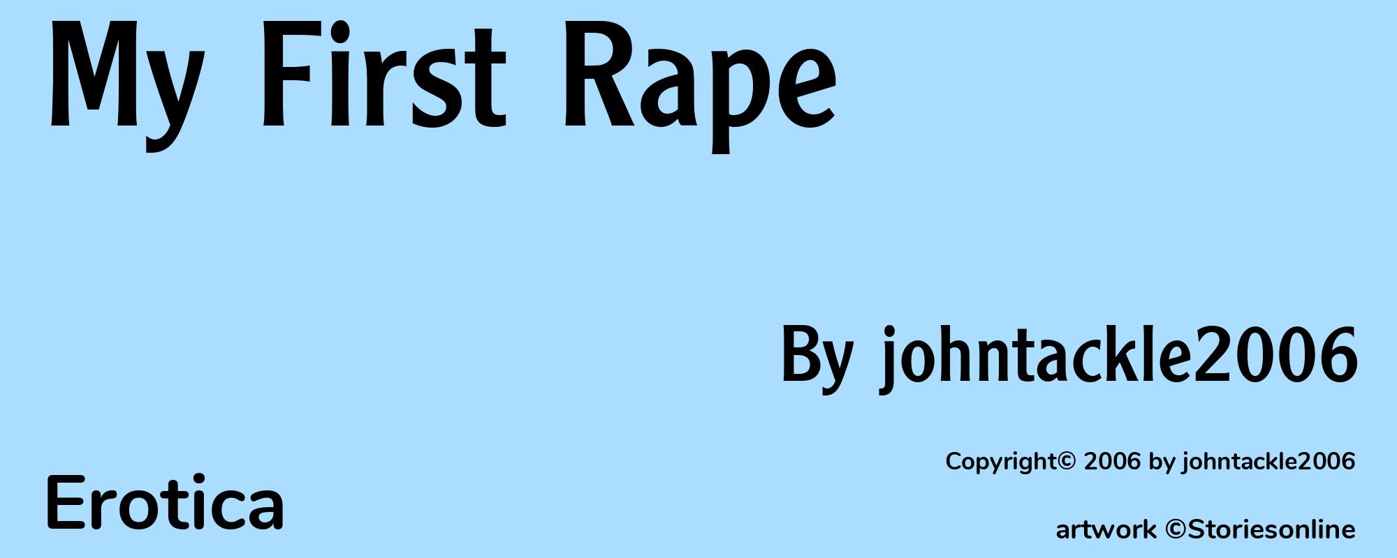 My First Rape - Cover