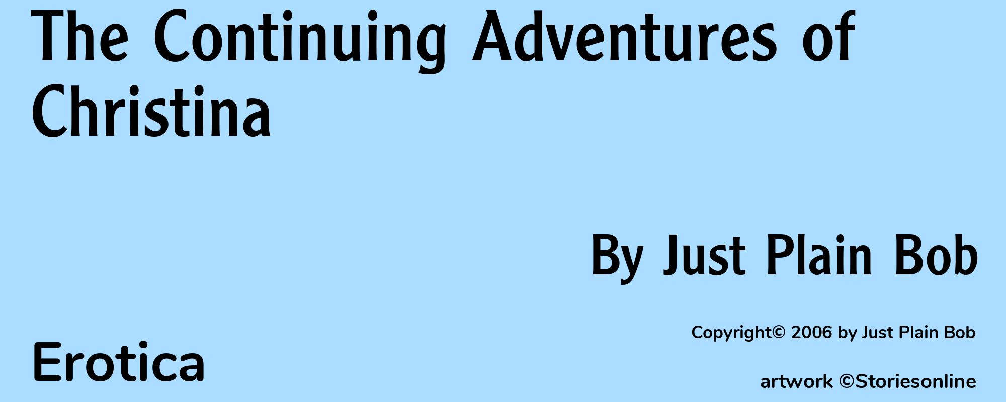 The Continuing Adventures of Christina - Cover