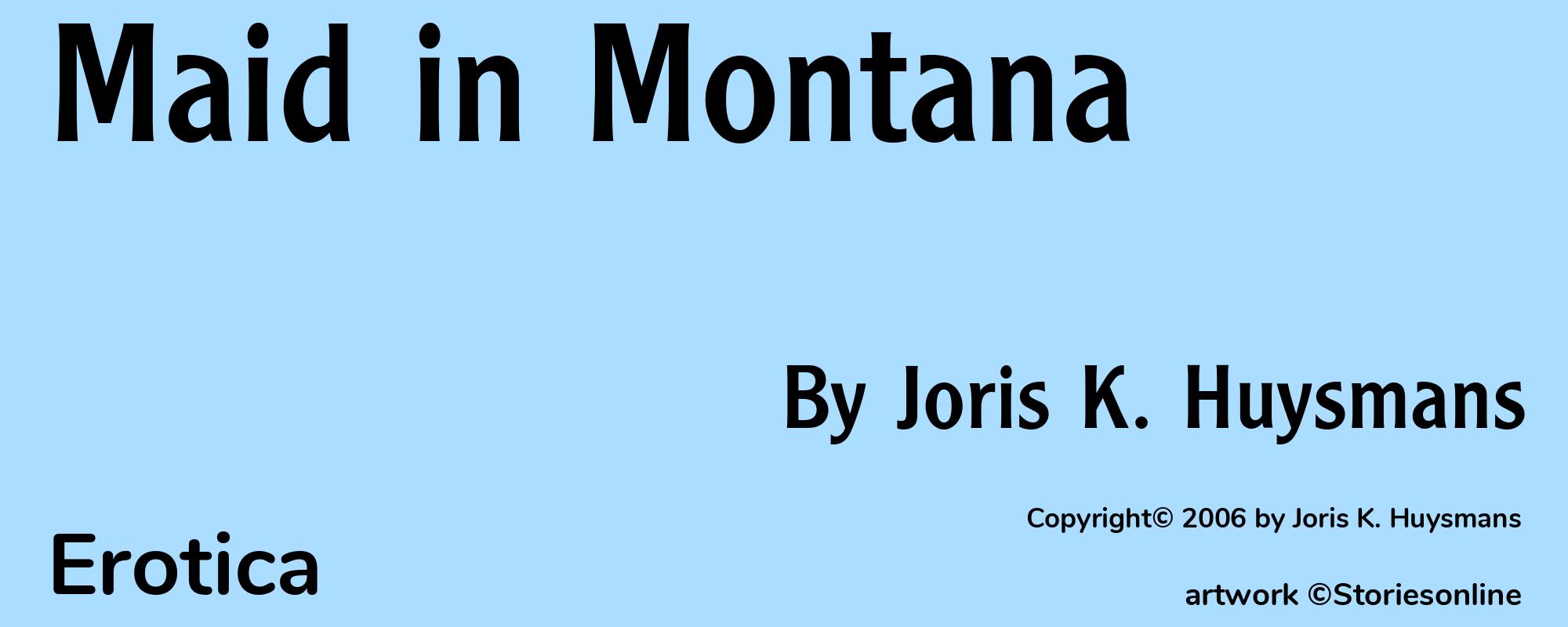 Maid in Montana - Cover